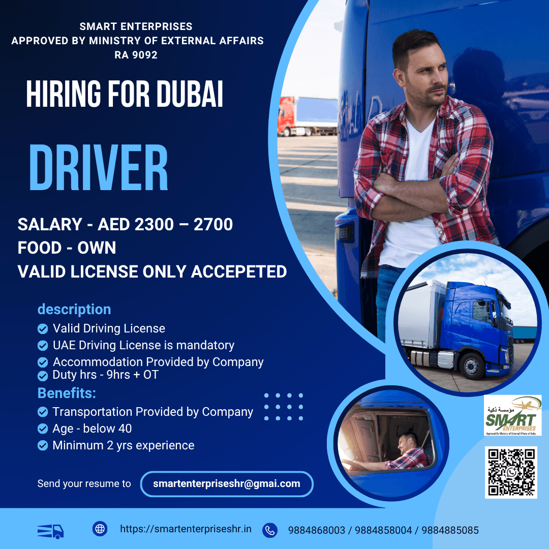 HIRING FOR DUBAI