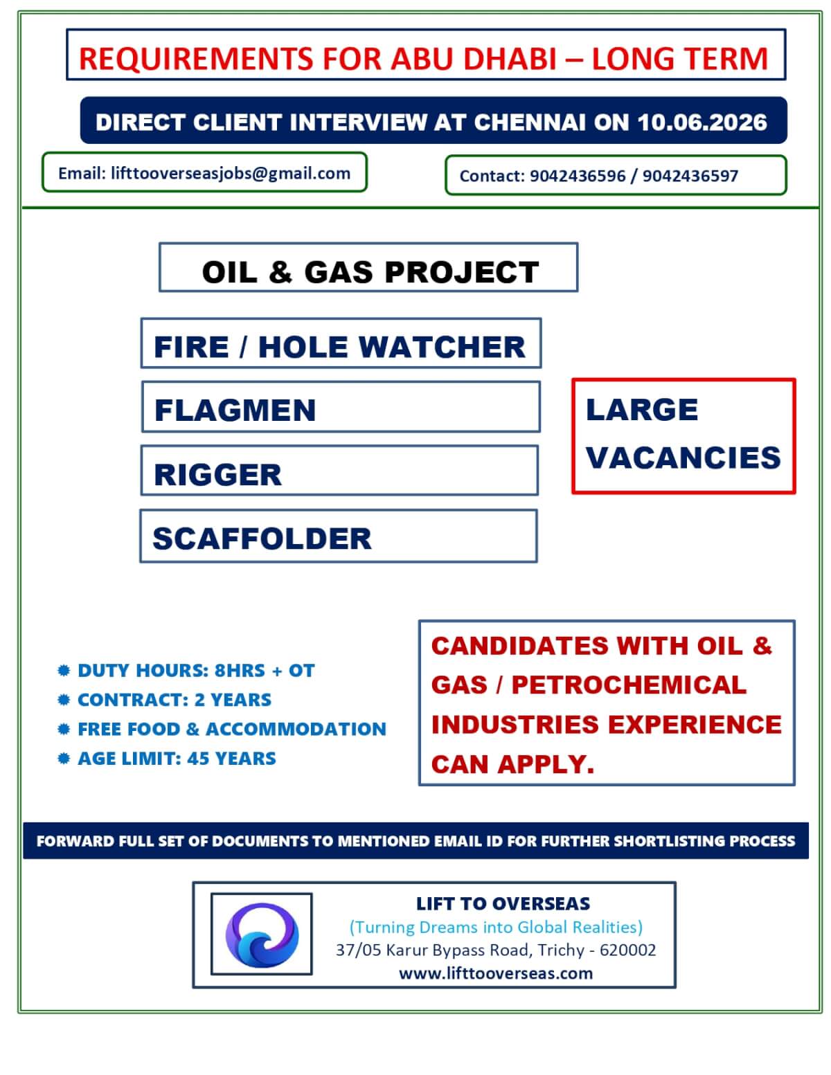 FIRE / HOLE WATCHER, FLAGMAN, RIGGER, SCAFFOLDER.