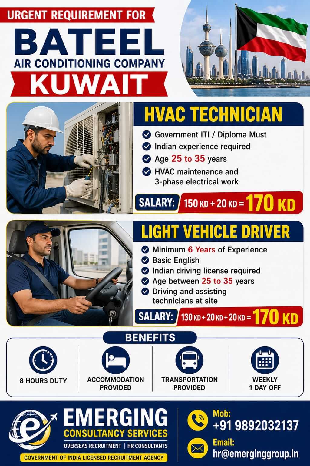 URGENTLY REQUIRED FOR KUWAIT SHORTLISTING IN PROCESS