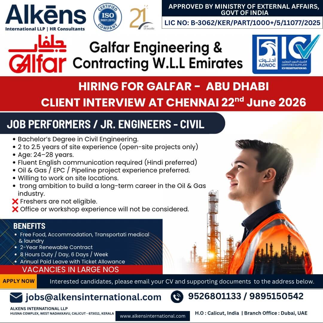 HIRING FOR UAE HIRING FOR UAE
