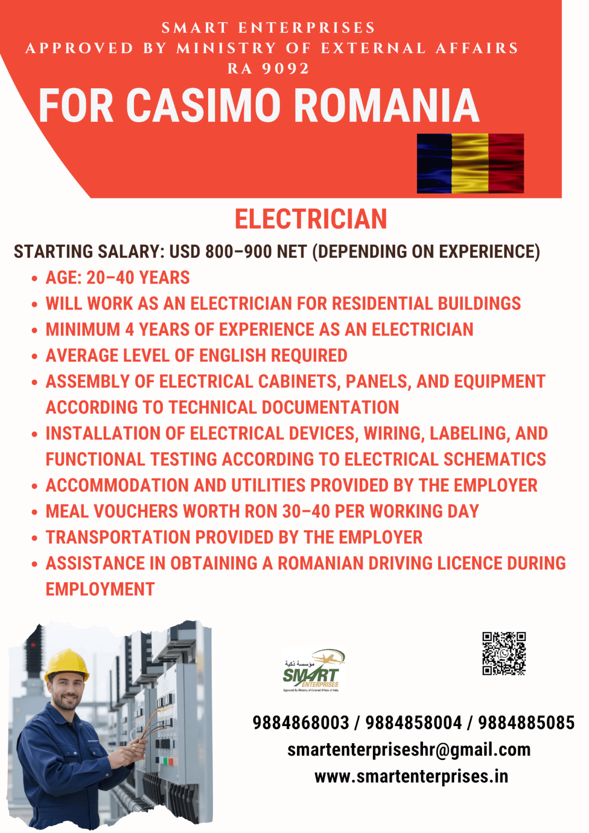 HIRING FOR ROMANIA HIRING FOR ROMANIA