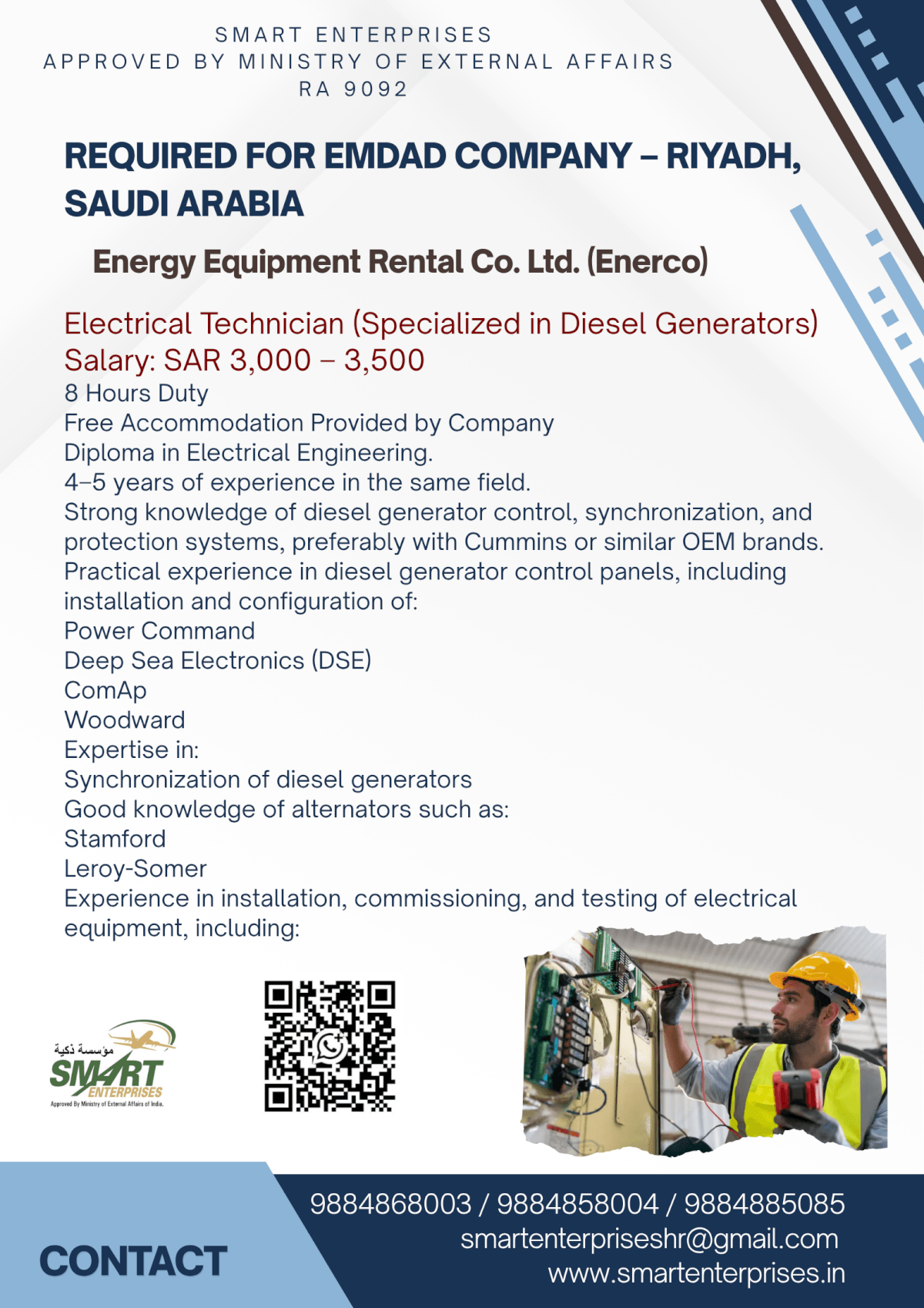 HIRING FOR SAUDI ARABIA