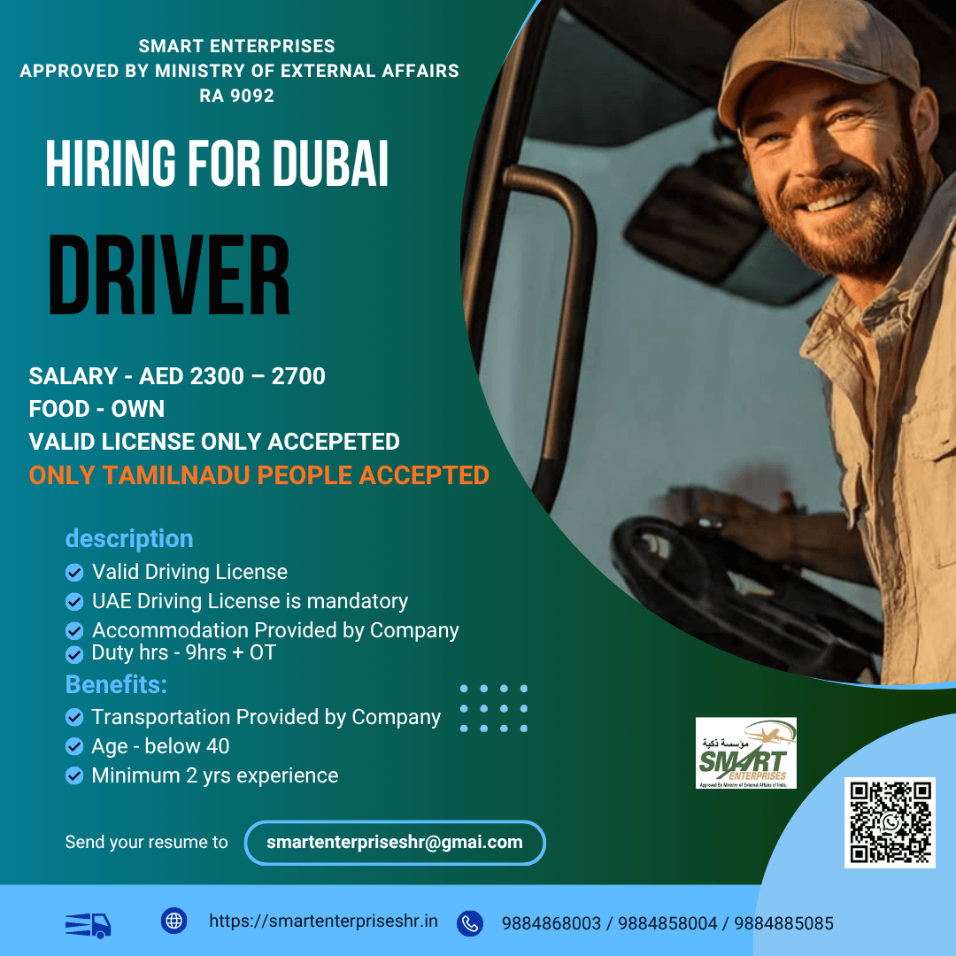 HIRING FOR DUBAI HIRING FOR DUBAI