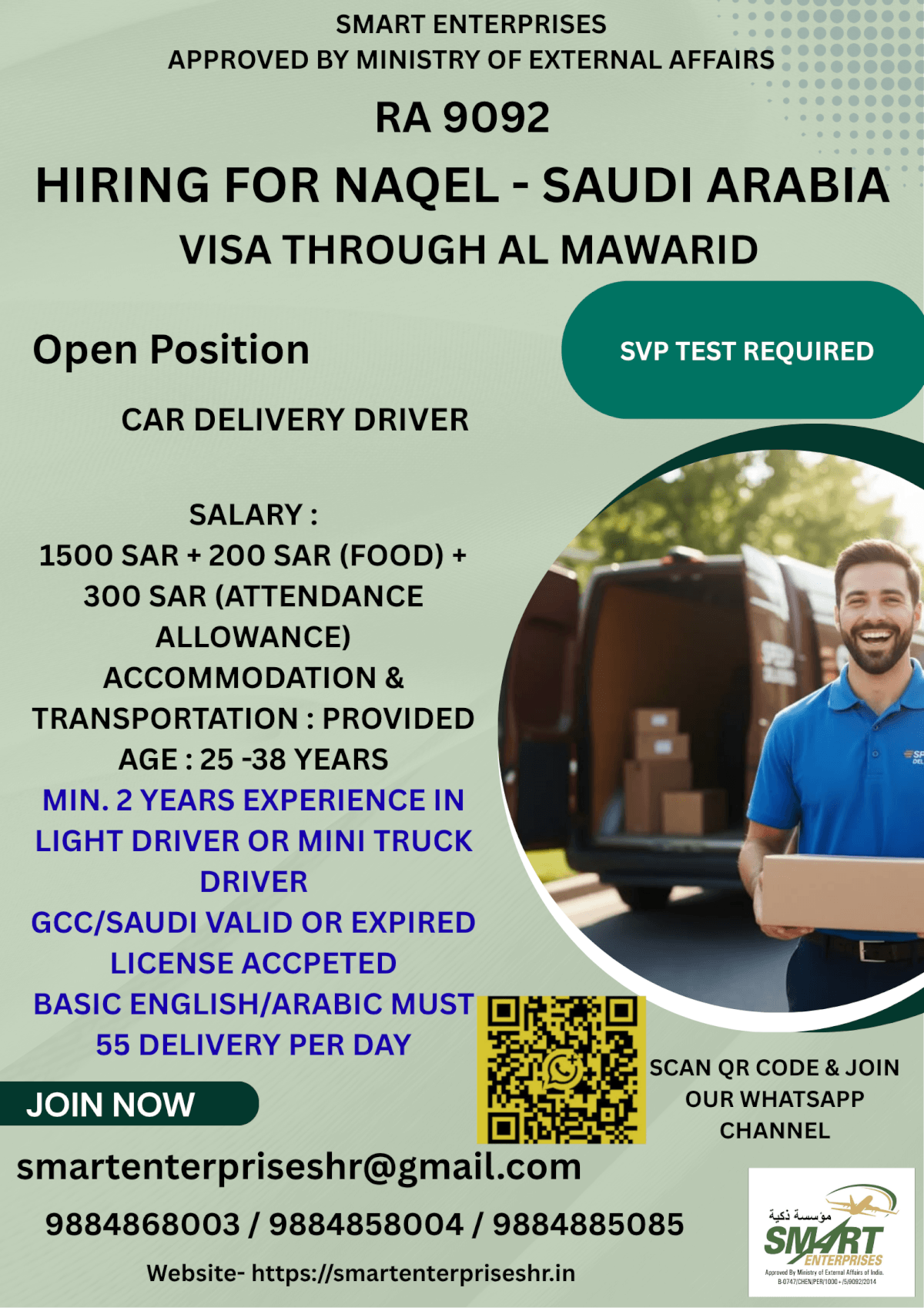 URGENT REQUIREMENT FOR SAUDI ARABIA URGENT REQUIREMENT FOR SAUDI ARABIA