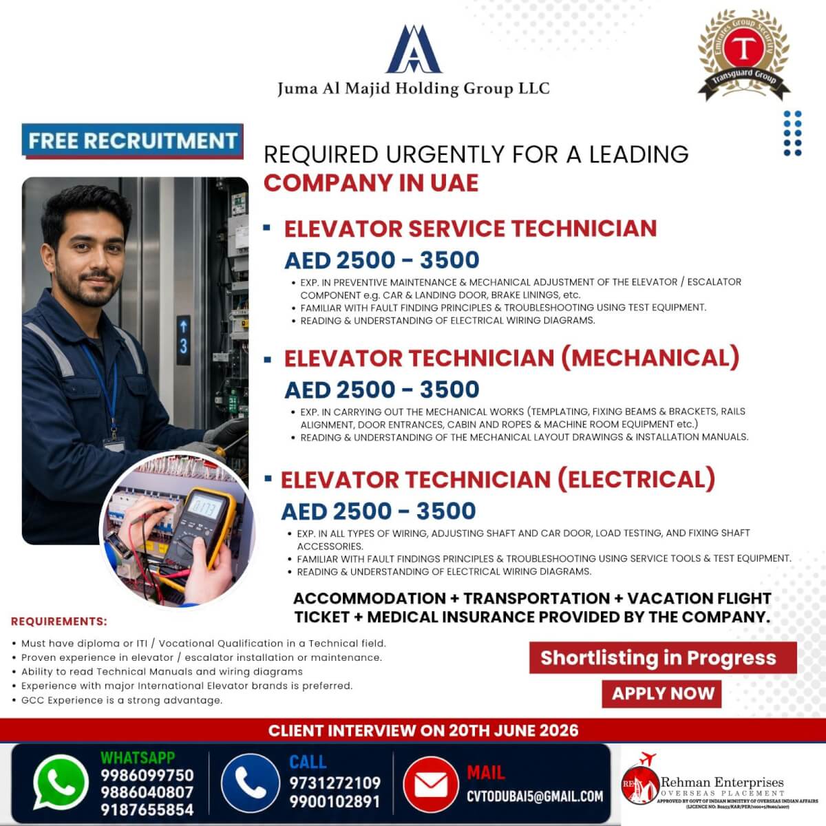 REQUIRED URGENTLY FOR DUBAI REQUIRED URGENTLY FOR DUBAI