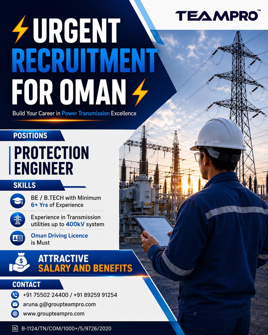 ? Urgent Requirement for Oman Position: Protection Engineer ? Urgent Requirement for Oman Position: Protection Engineer