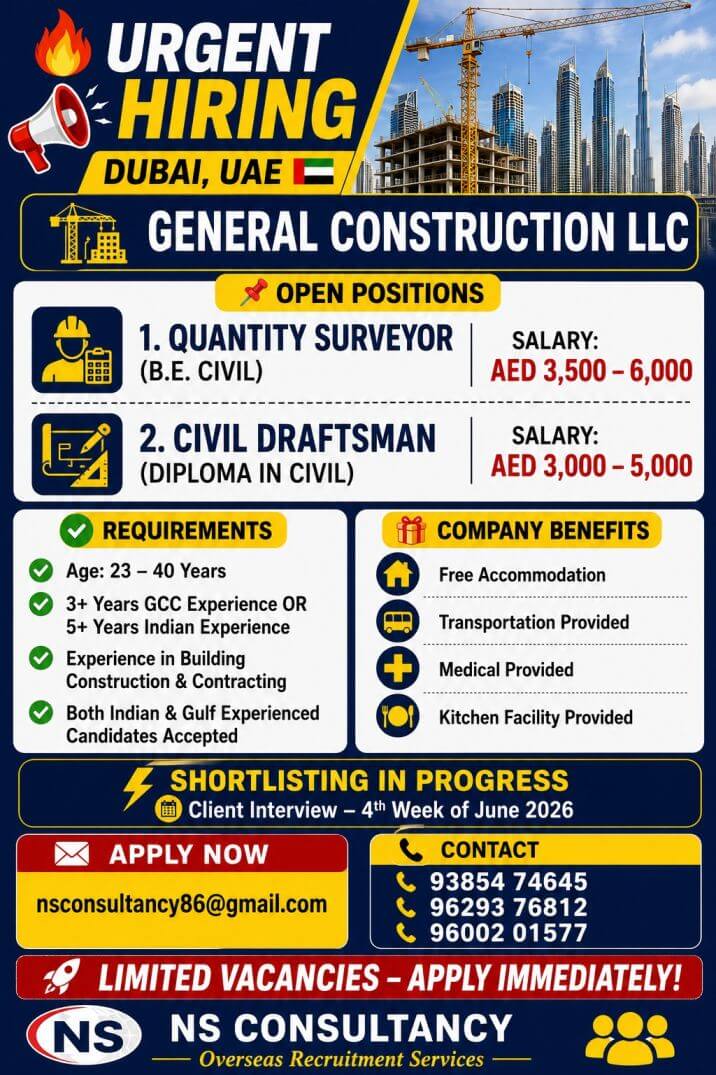 LEADING GENERAL CONSTRUCTION LLC REQUIREMENT FOR DUBAI LEADING GENERAL CONSTRUCTION LLC REQUIREMENT FOR DUBAI