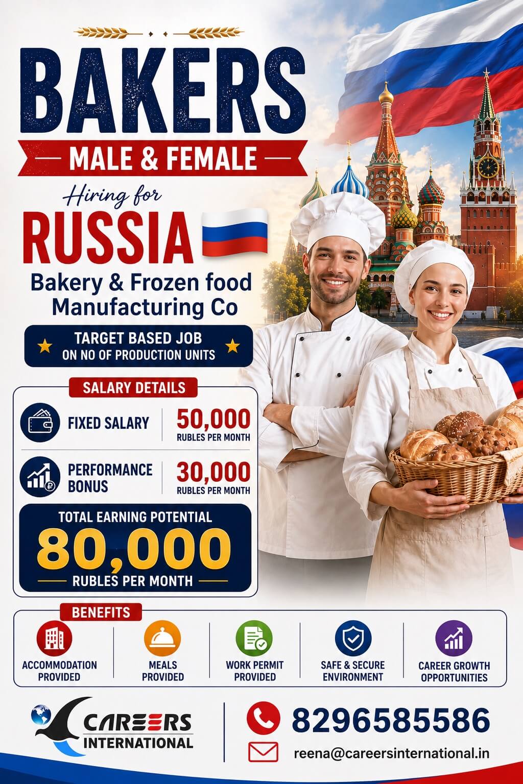 BAKERS for Frozen Food MFG Co in RUSSIA BAKERS for Frozen Food MFG Co in RUSSIA