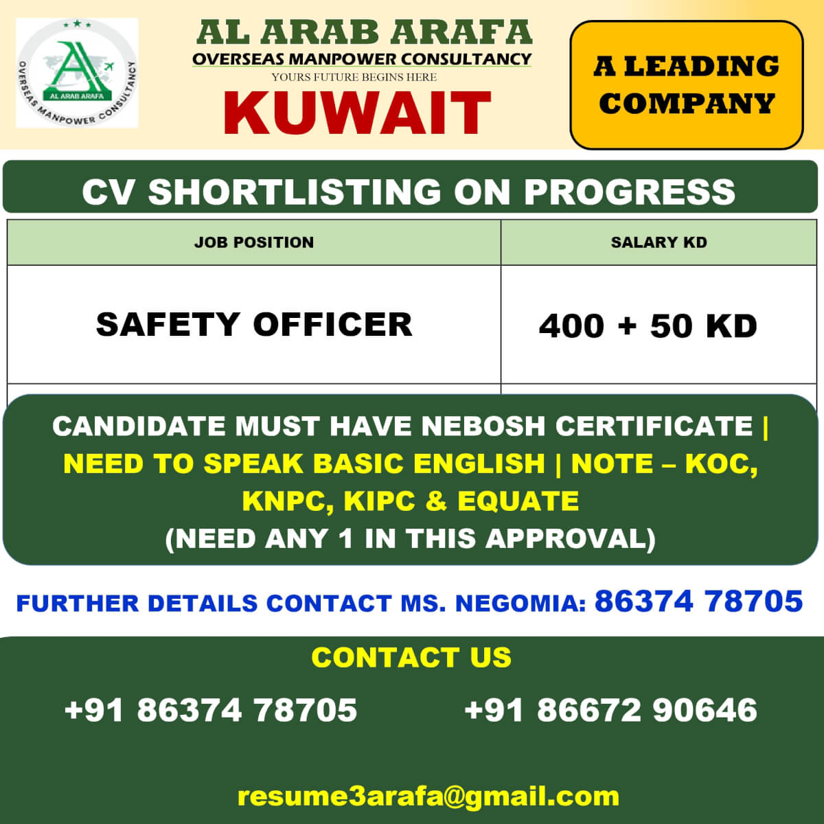 CV SHORTLISITNG ON PROGRESS CV SHORTLISITNG ON PROGRESS