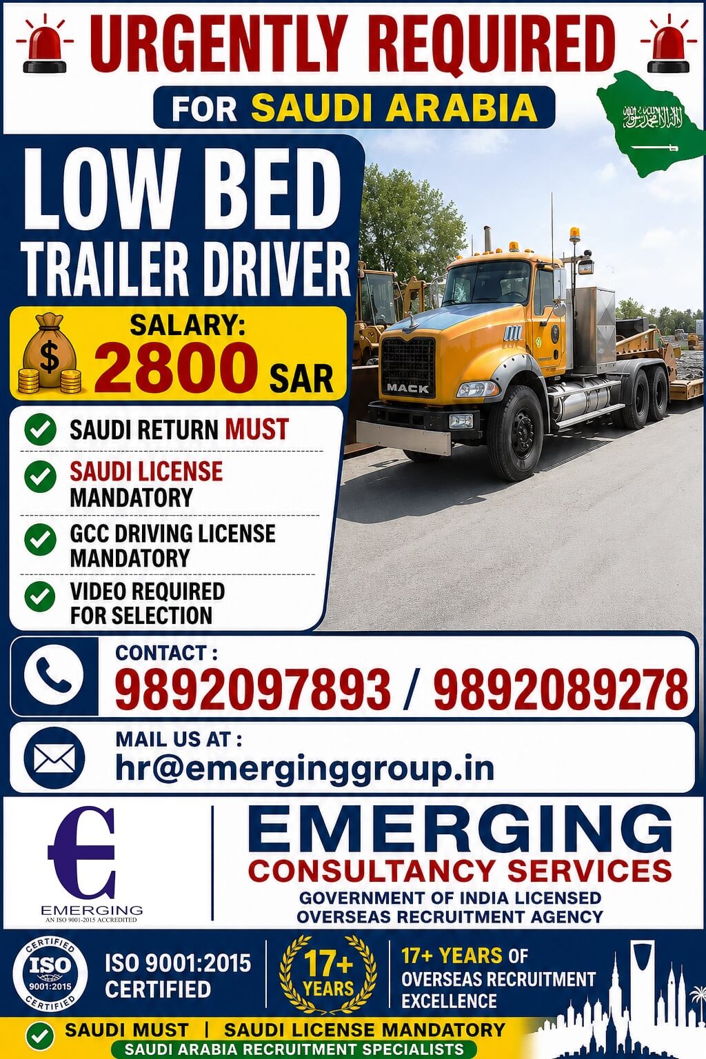 URGENTLY REQUIRED FOR SAUDI ARABIA - SHIRKA VISA URGENTLY REQUIRED FOR SAUDI ARABIA - SHIRKA VISA