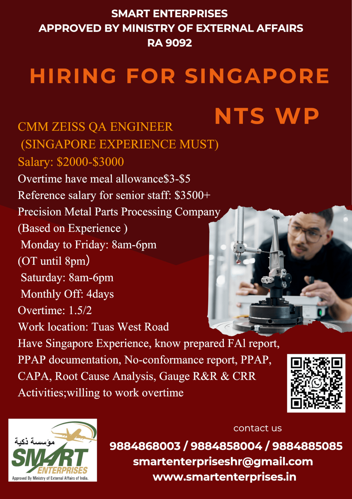 HIRING FOR SINGAPORE HIRING FOR SINGAPORE