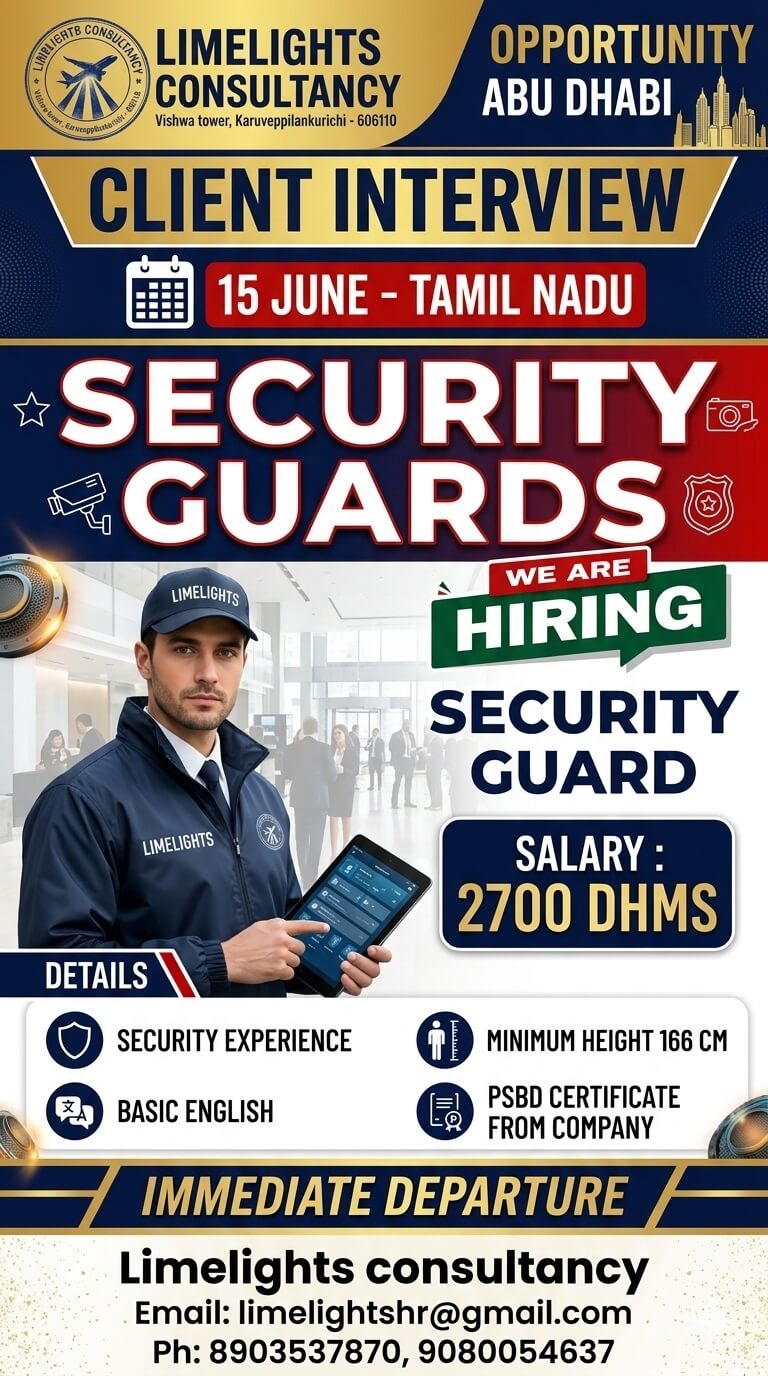 Wanted for Abudhabi