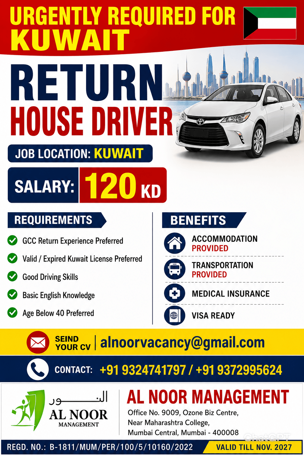 URGENTLY REQUIRED FOR KUWAIT ?? URGENTLY REQUIRED FOR KUWAIT ??