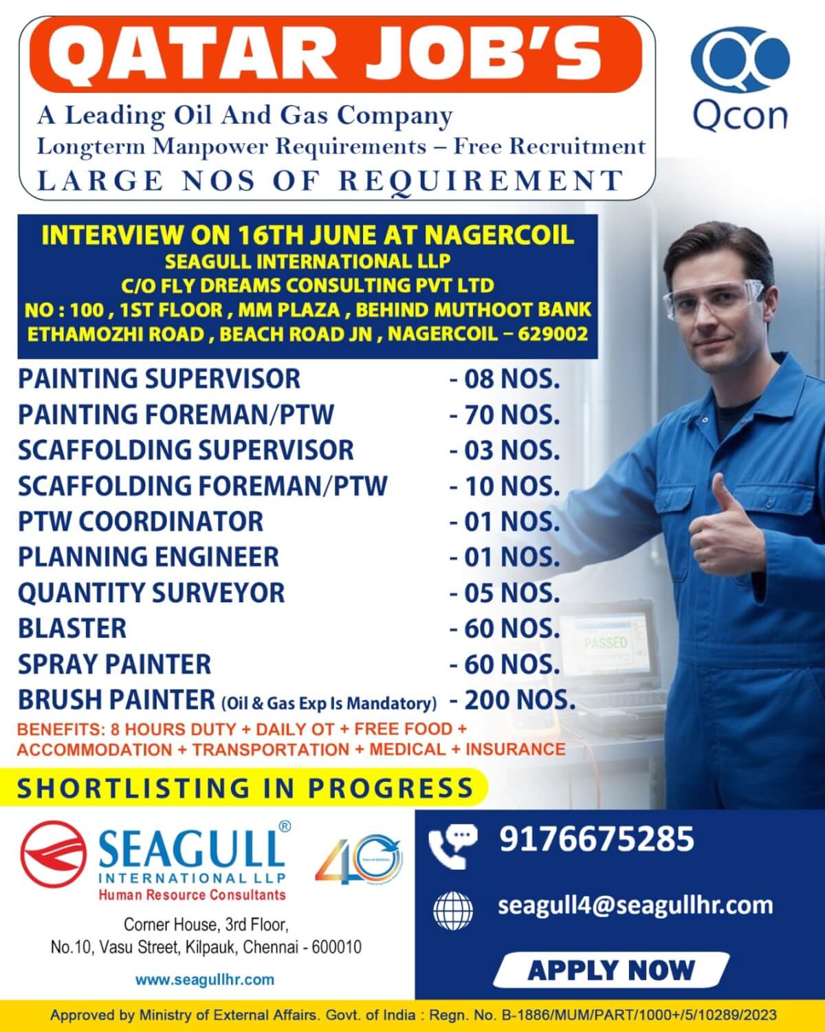 FREE & VERY URGENT REQUIREMENTS FOR OIL & GAS LONG TIME PROJECT AT QATAR FREE & VERY URGENT REQUIREMENTS FOR OIL & GAS LONG TIME PROJECT AT QATAR
