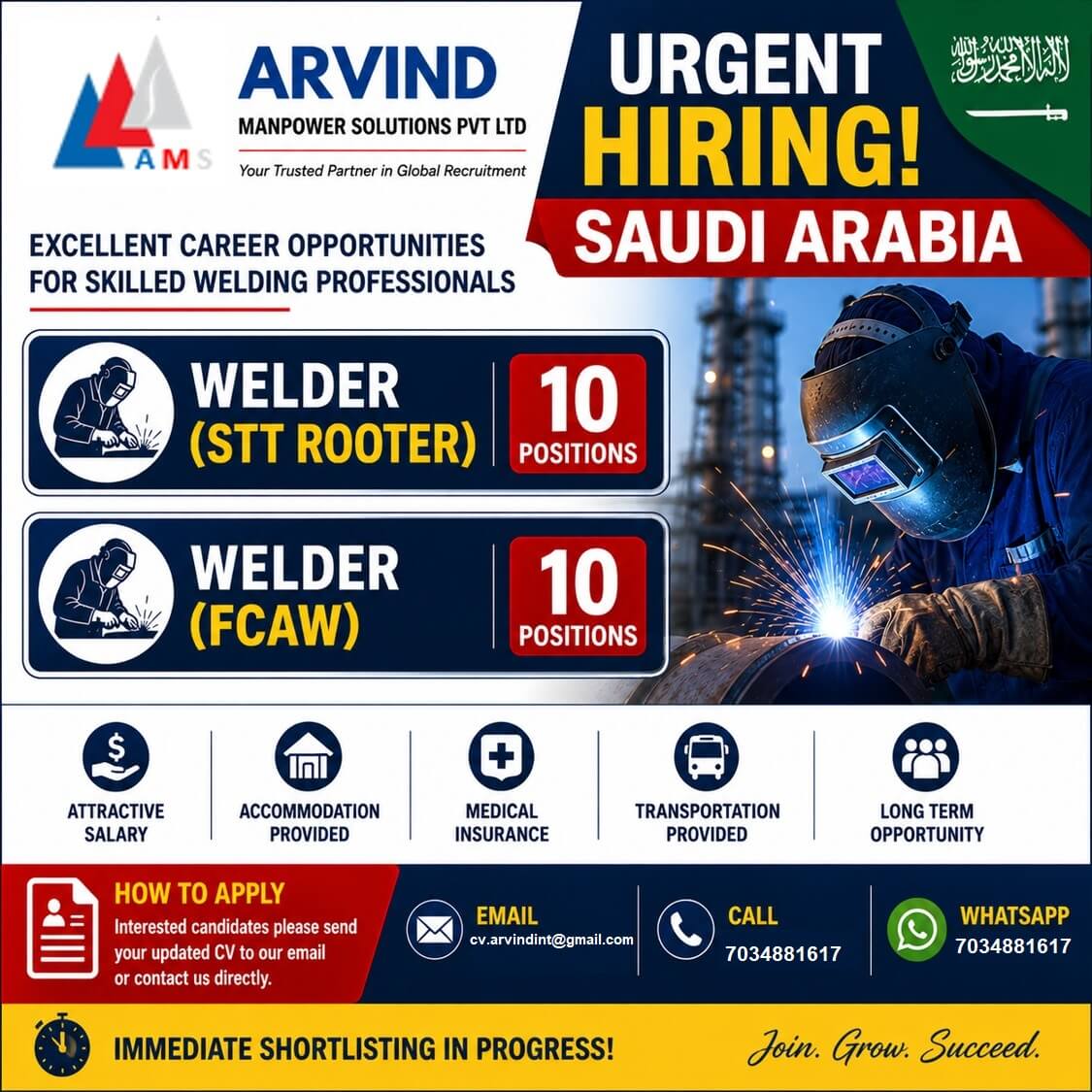 Welder STT and FCAW Welder STT and FCAW