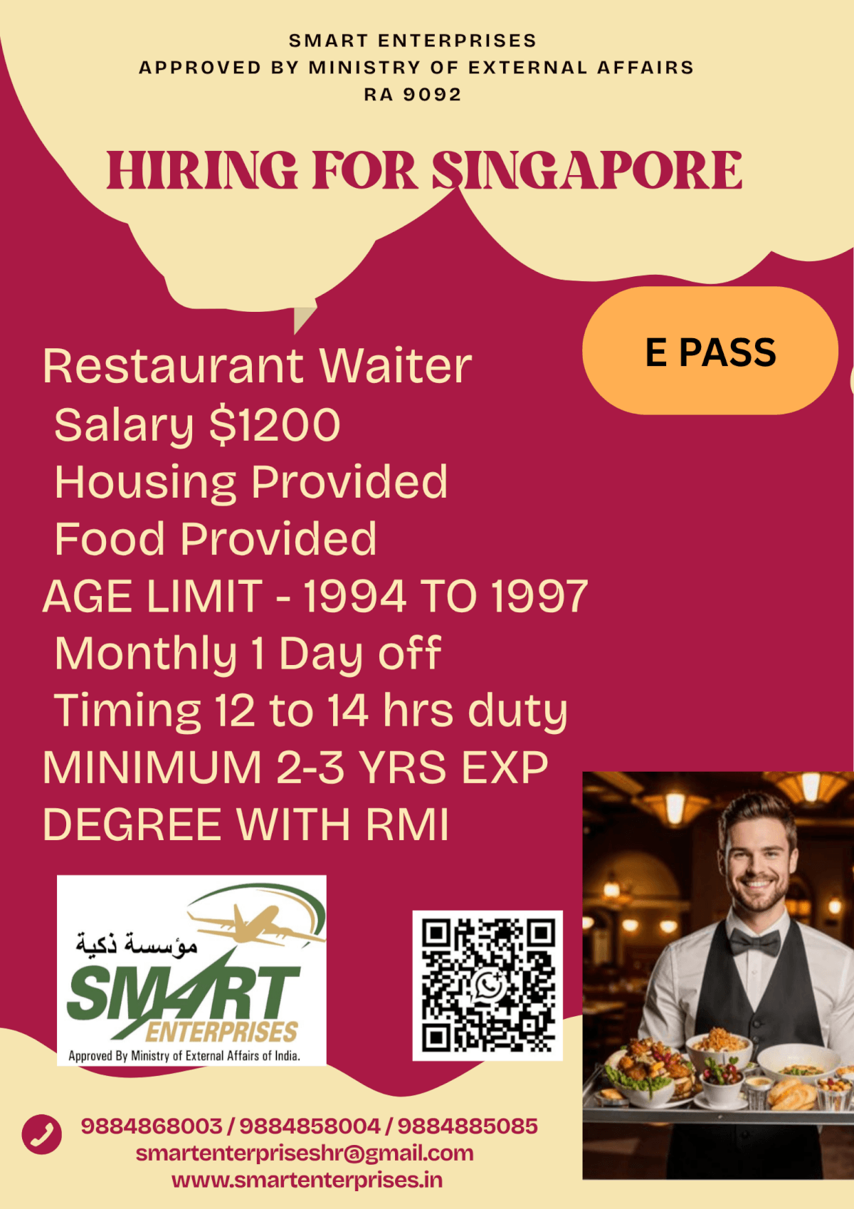 HIRING FOR SINGAPORE HIRING FOR SINGAPORE