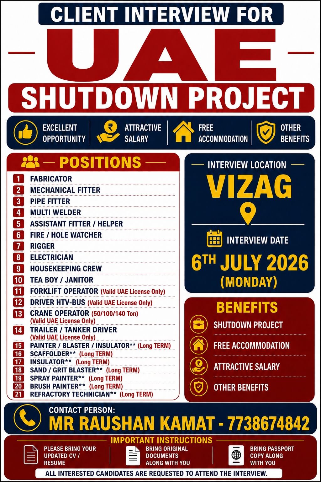 urgent requirement for UAE shutdown urgent requirement for UAE shutdown