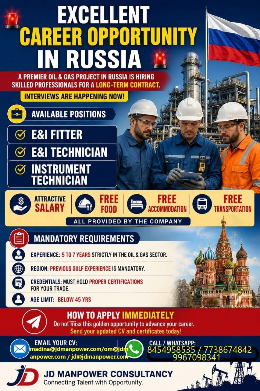Job Opportunity in Russia