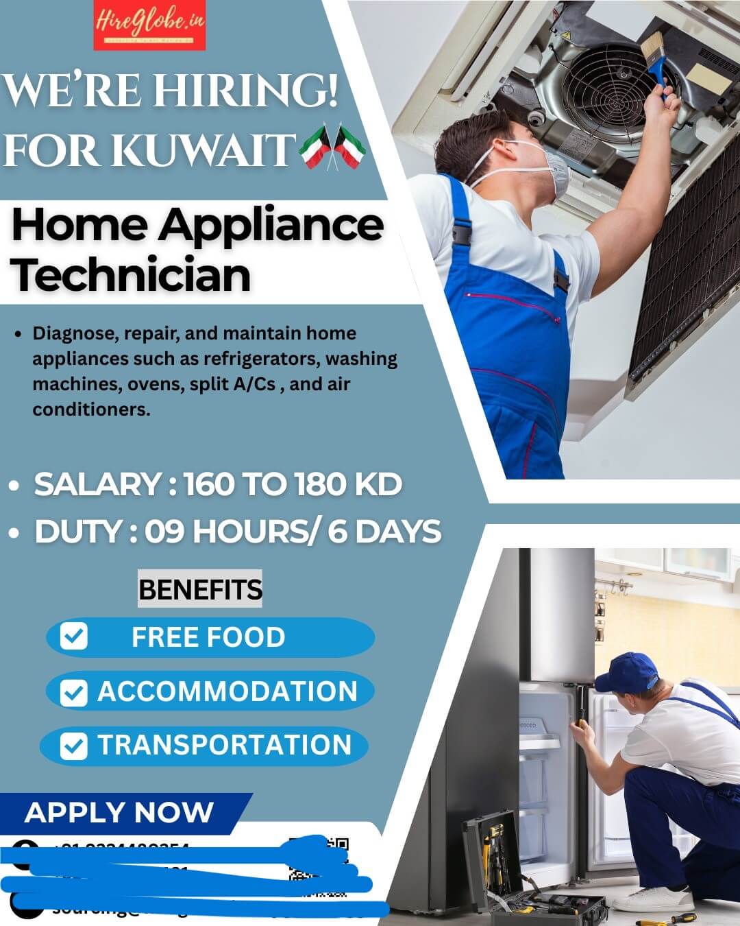 URGENTLY HIRING FOR KUWAIT LEADING CO