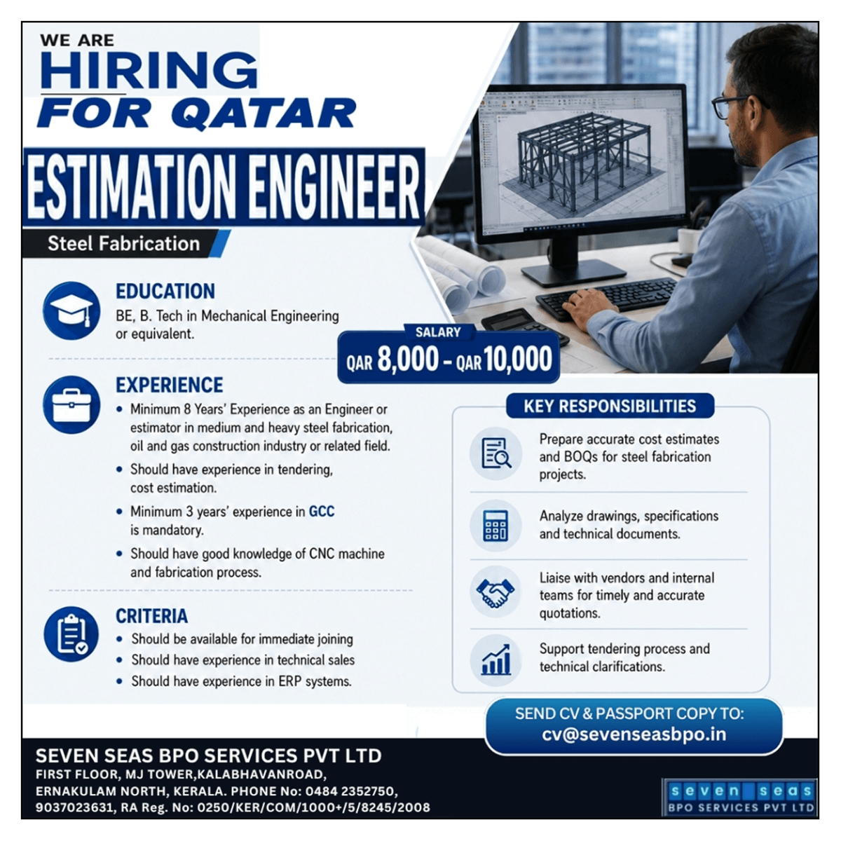 URGENT VACANCY IN QATAR URGENT VACANCY IN QATAR