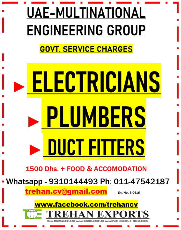 ELECTRICIANS PLUMBERS DUCT FITTERS ELECTRICIANS PLUMBERS DUCT FITTERS