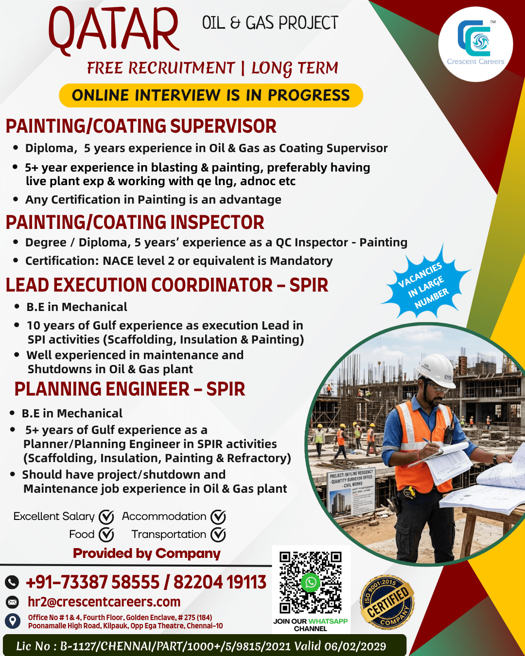 FREE RECRUITMENT FOR QATAR COUNTRY FREE RECRUITMENT FOR QATAR COUNTRY