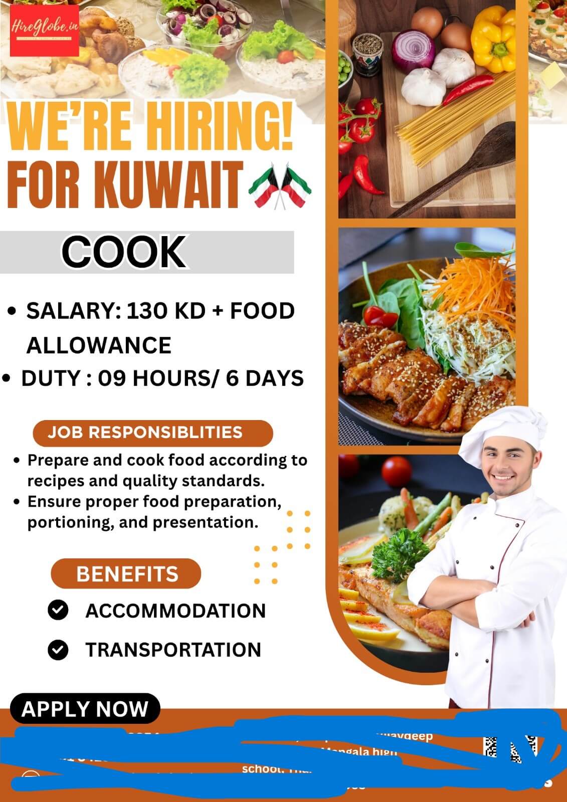 URGENTLY HIRING COOK FOR KUWAIT URGENTLY HIRING COOK FOR KUWAIT