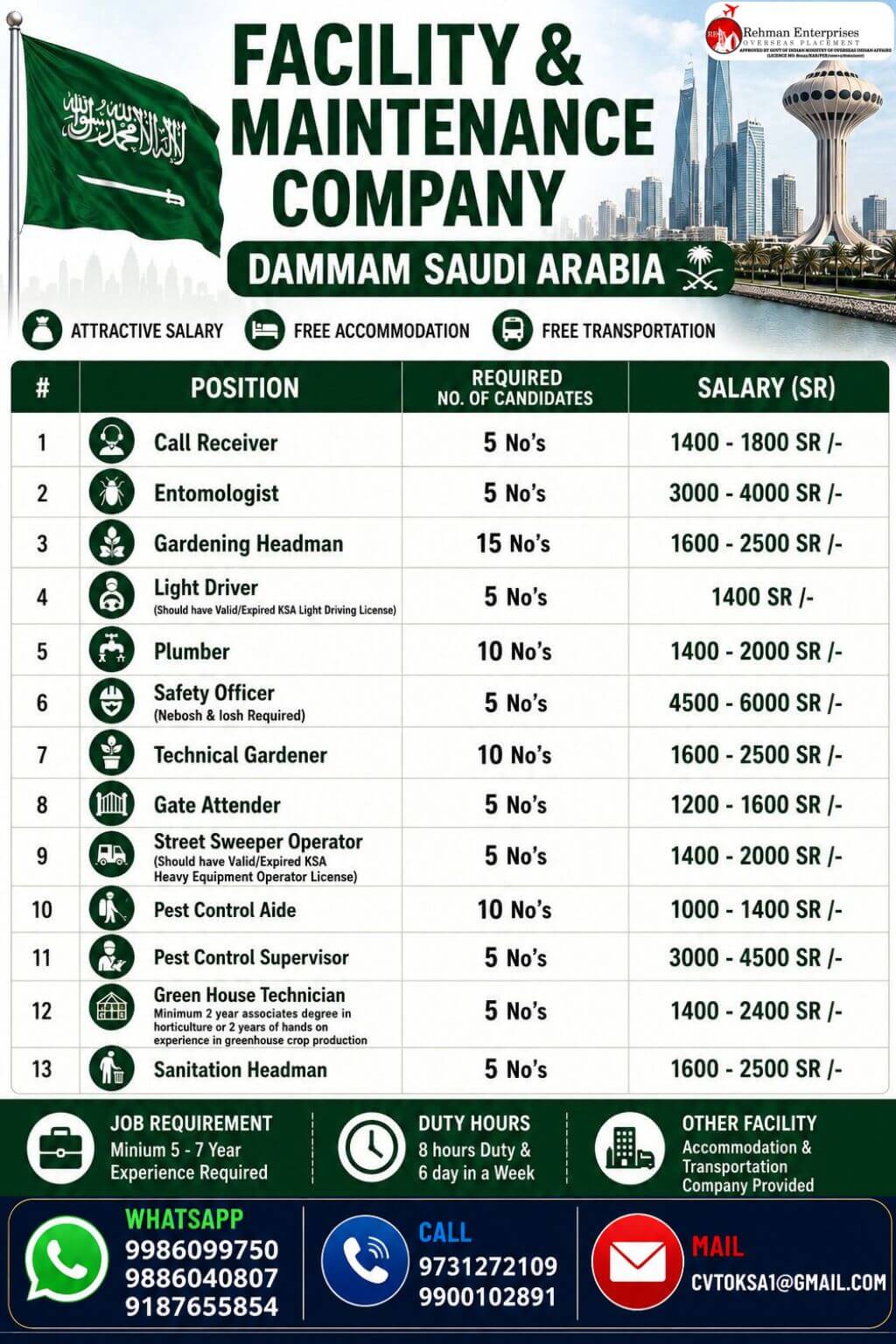 WE'RE HIRING SAUDI ARABIA DAMMAM WE'RE HIRING SAUDI ARABIA DAMMAM