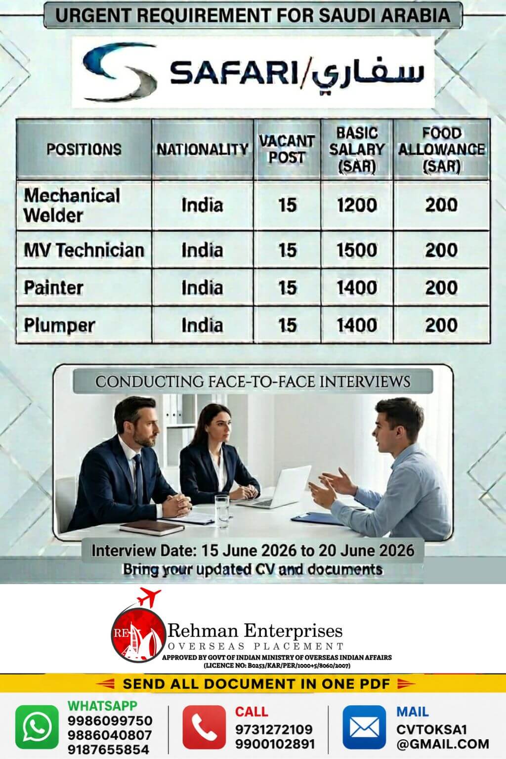 WE'RE HIRING SAUDI ARABIA WE'RE HIRING SAUDI ARABIA