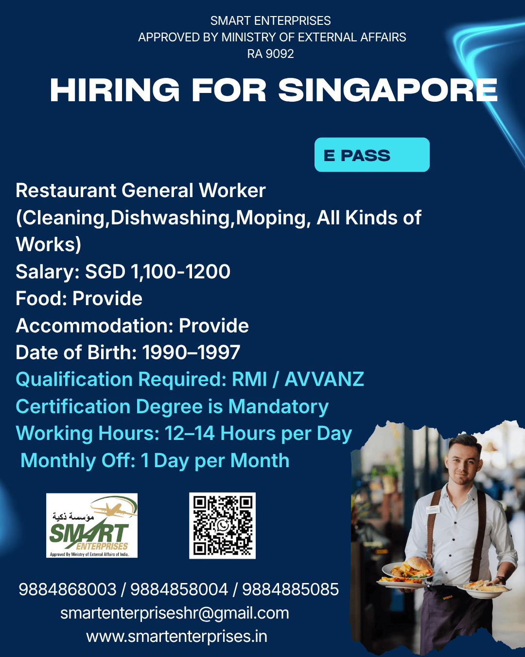 HIRING FOR SINGAPORE HIRING FOR SINGAPORE