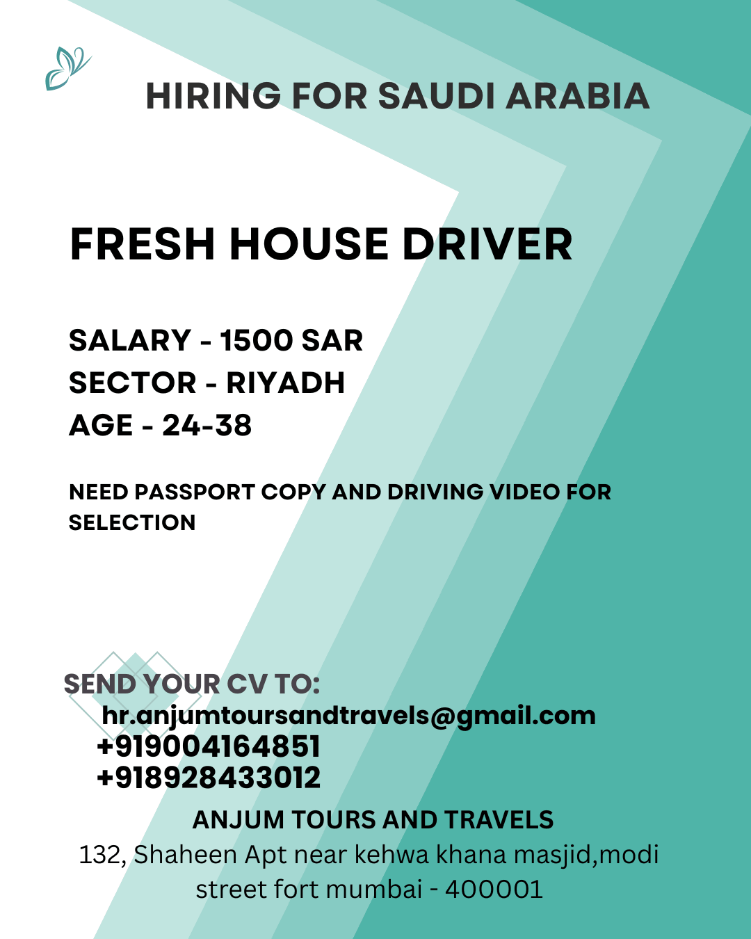 HIRING for Saudi Arabia HIRING for Saudi Arabia