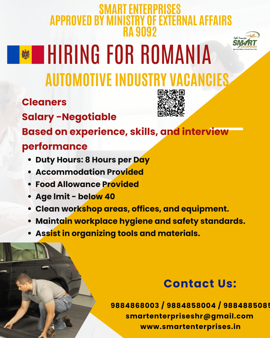 HIRING FOR ROMANIA HIRING FOR ROMANIA