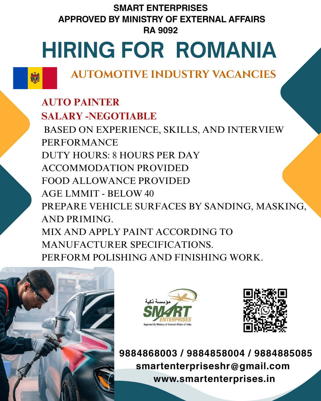 HIRING FOR ROMANIA