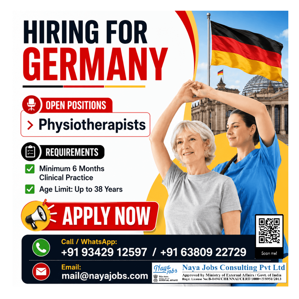 HIRING FOR GERMANY Physiotherapists