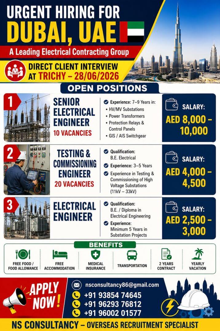 LEADING ELECTRICAL CONTRACTING GROUP COMPANY REQUIREMENT FOR DUBAI LEADING ELECTRICAL CONTRACTING GROUP COMPANY REQUIREMENT FOR DUBAI