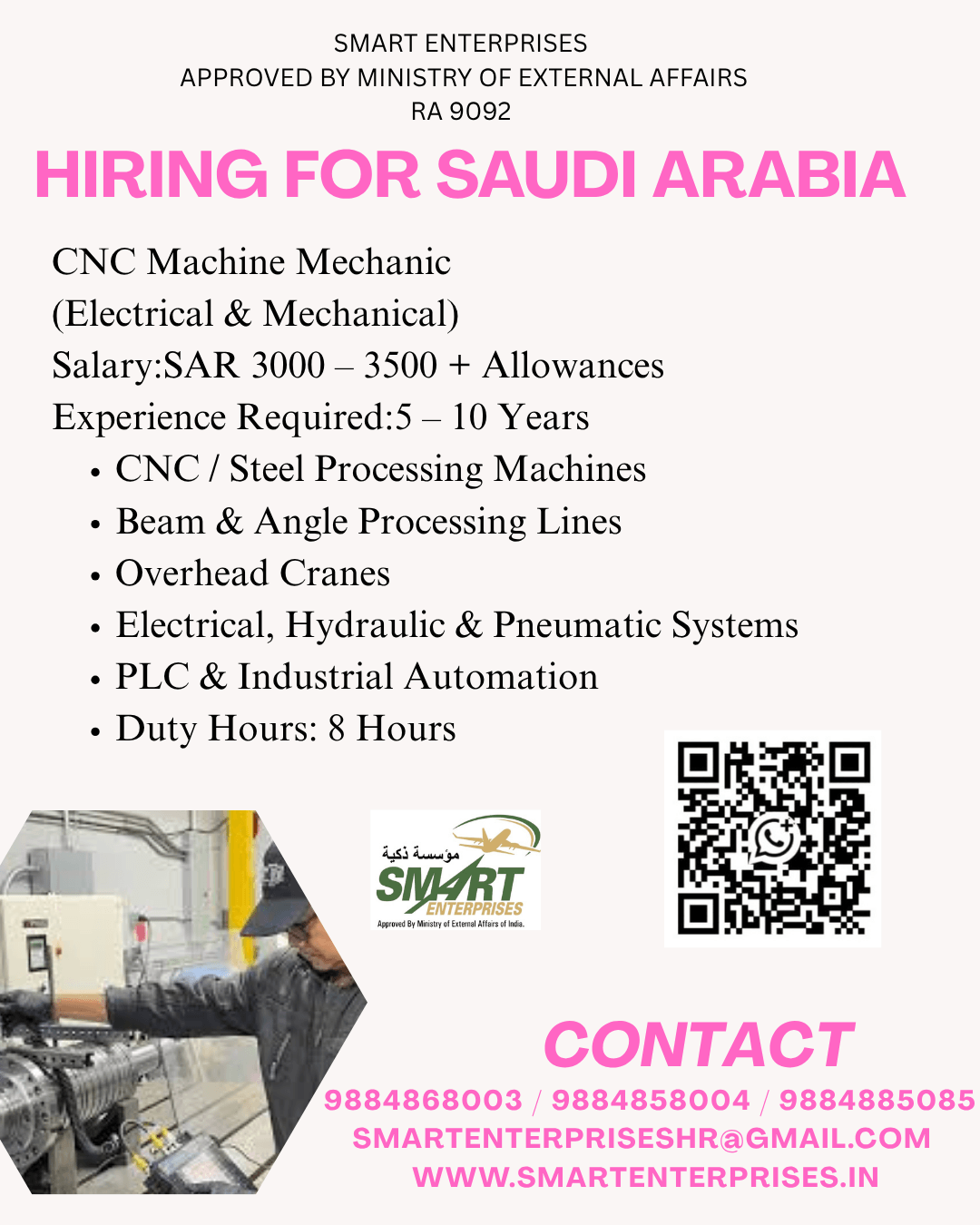 HIRING FOR SAUDI ARABIA HIRING FOR SAUDI ARABIA