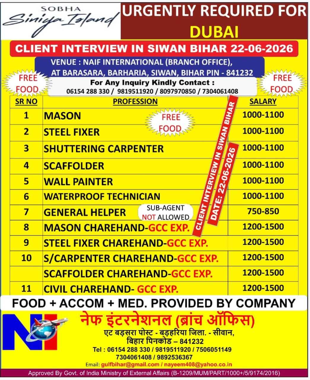 SHOBHA CO. DUBAI 22.06.2026 IN SIWAN BIHAR CLIENT INTERVIEW SHOBHA CO. DUBAI 22.06.2026 IN SIWAN BIHAR CLIENT INTERVIEW