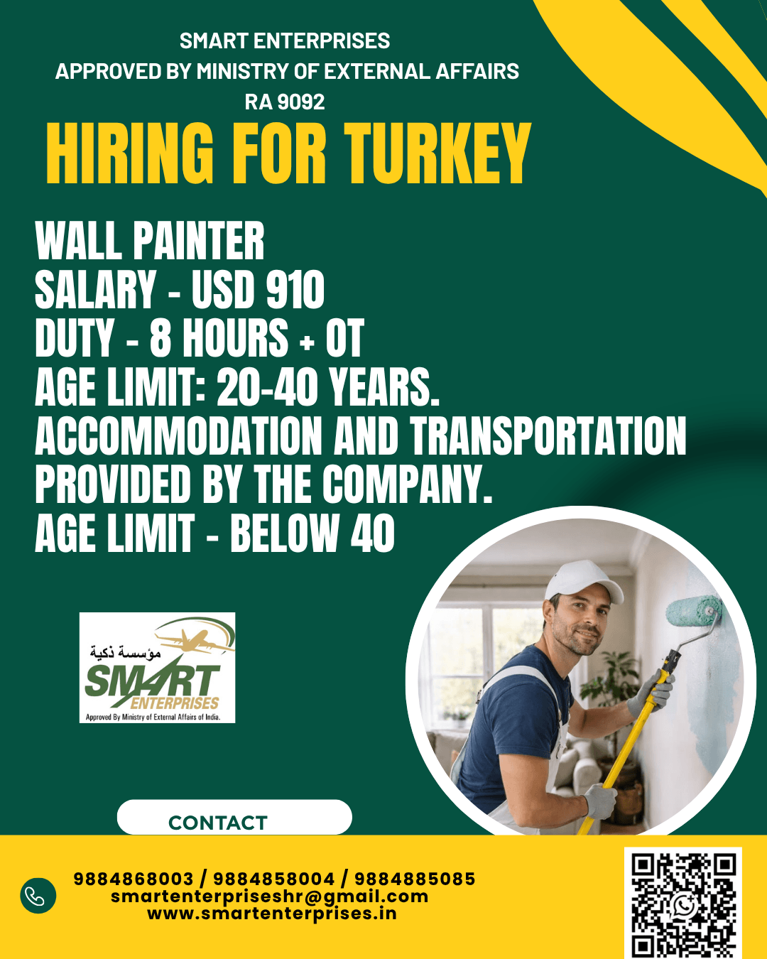 HIRING FOR TURKEY HIRING FOR TURKEY
