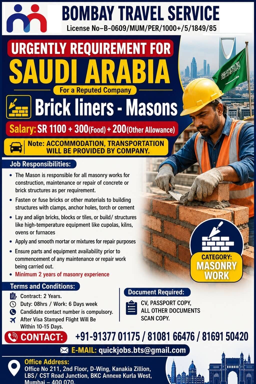 Top urgent required for ksa reputed co. Top urgent required for ksa reputed co.