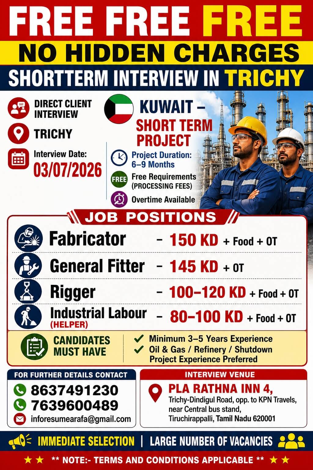 DIRECT CLIENT INTERVIEW ON 03.06.26 @ TRICHY DIRECT CLIENT INTERVIEW ON 03.06.26 @ TRICHY