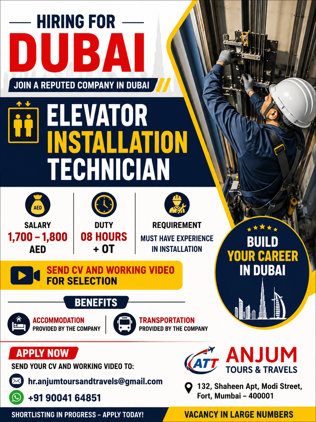 HIRING FOR DUBAI HIRING FOR DUBAI