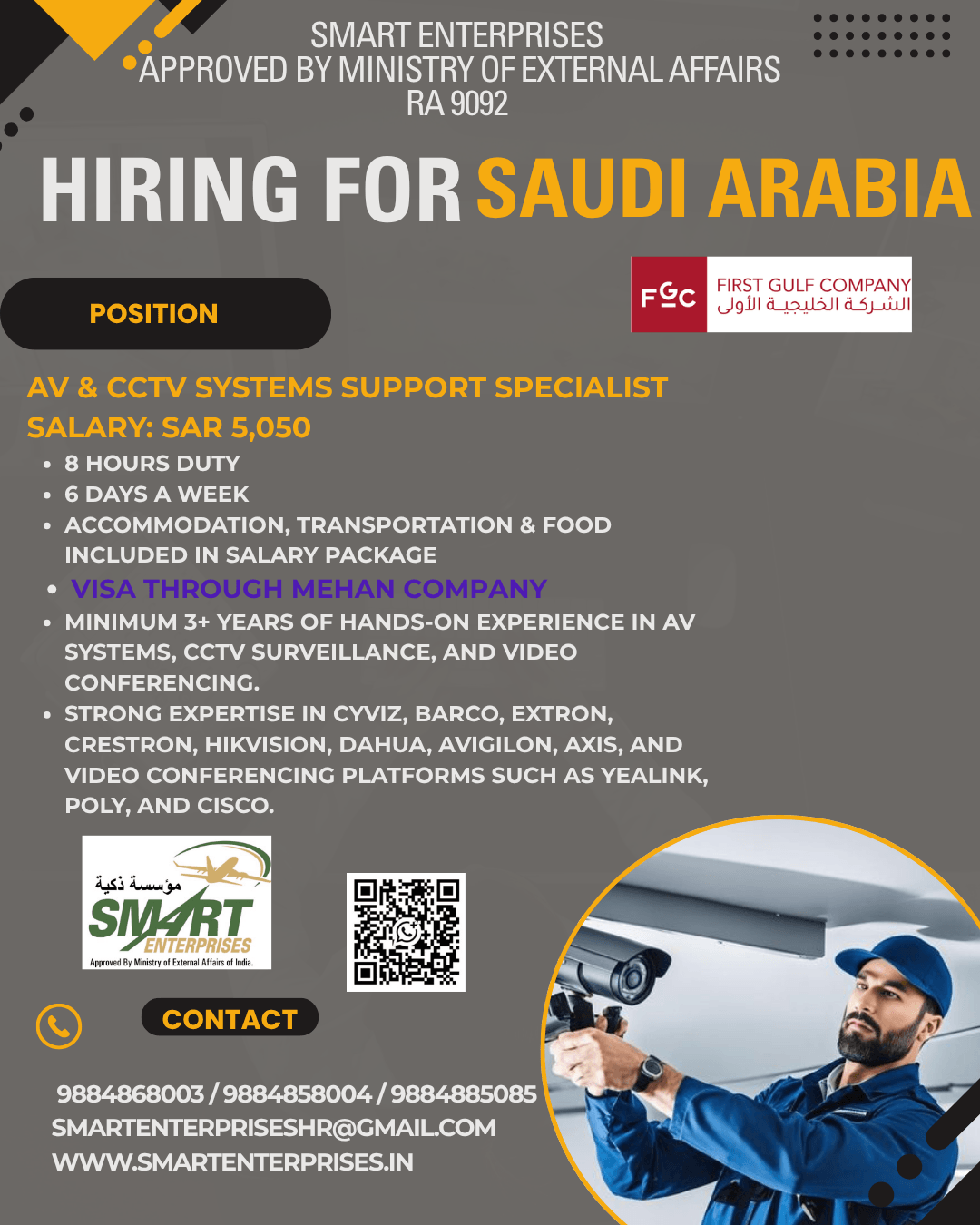 HIRING FOR SAUDI ARABIA HIRING FOR SAUDI ARABIA