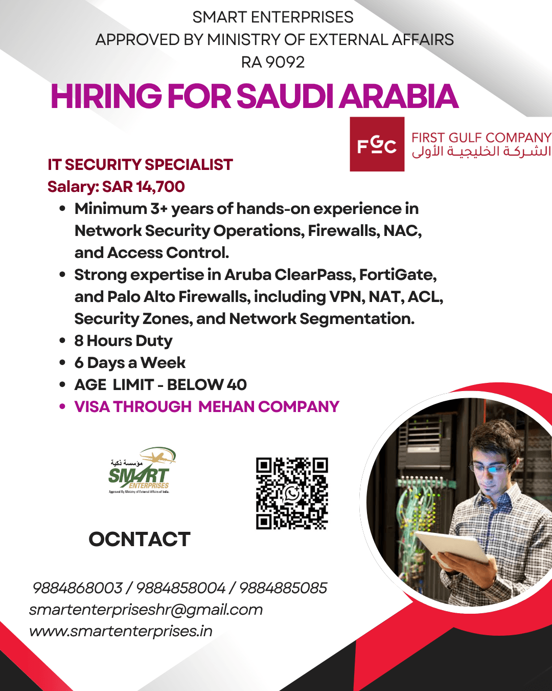 HIRING FOR SAUDI ARABIA HIRING FOR SAUDI ARABIA