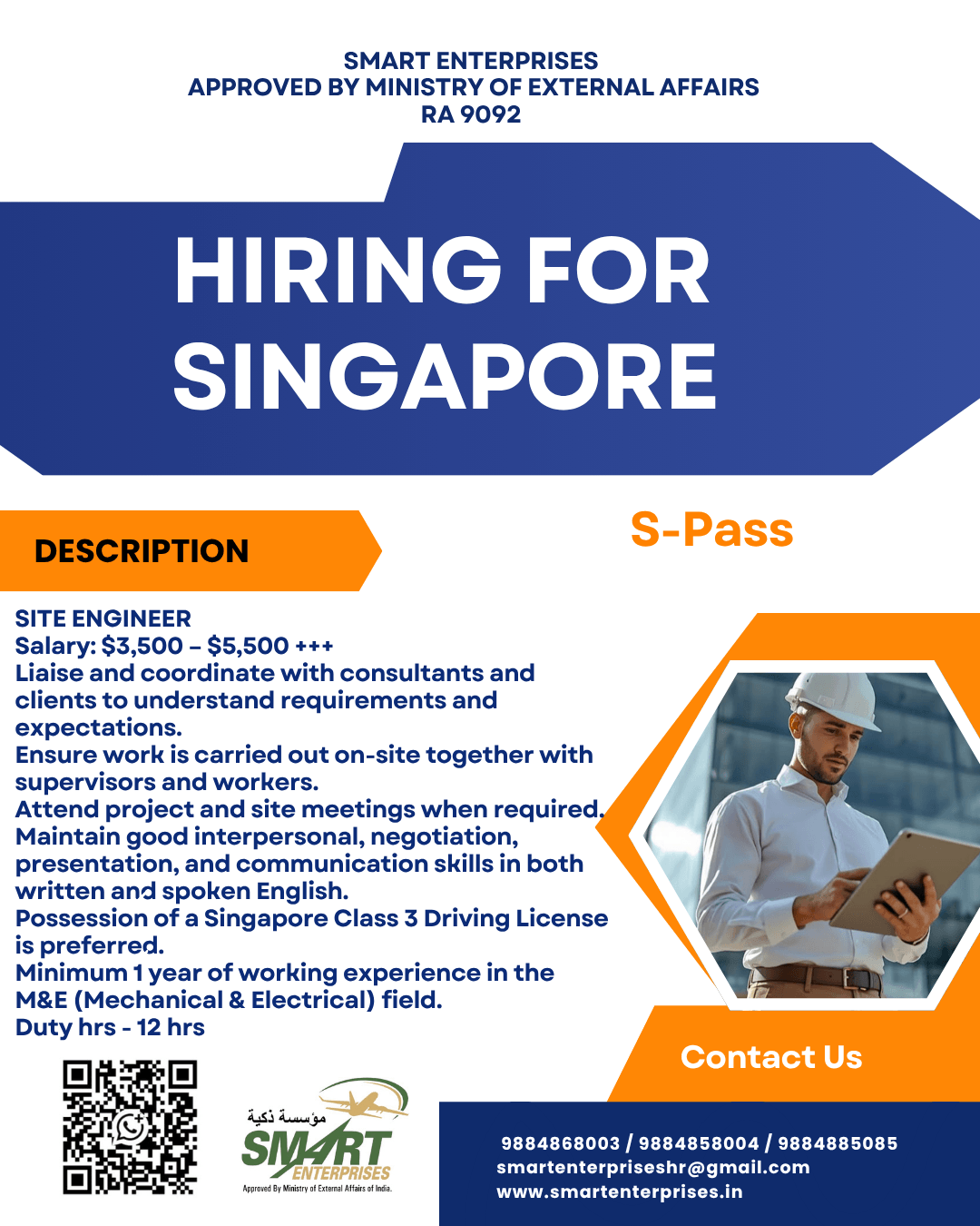 HIRING FOR SINGAPORE HIRING FOR SINGAPORE