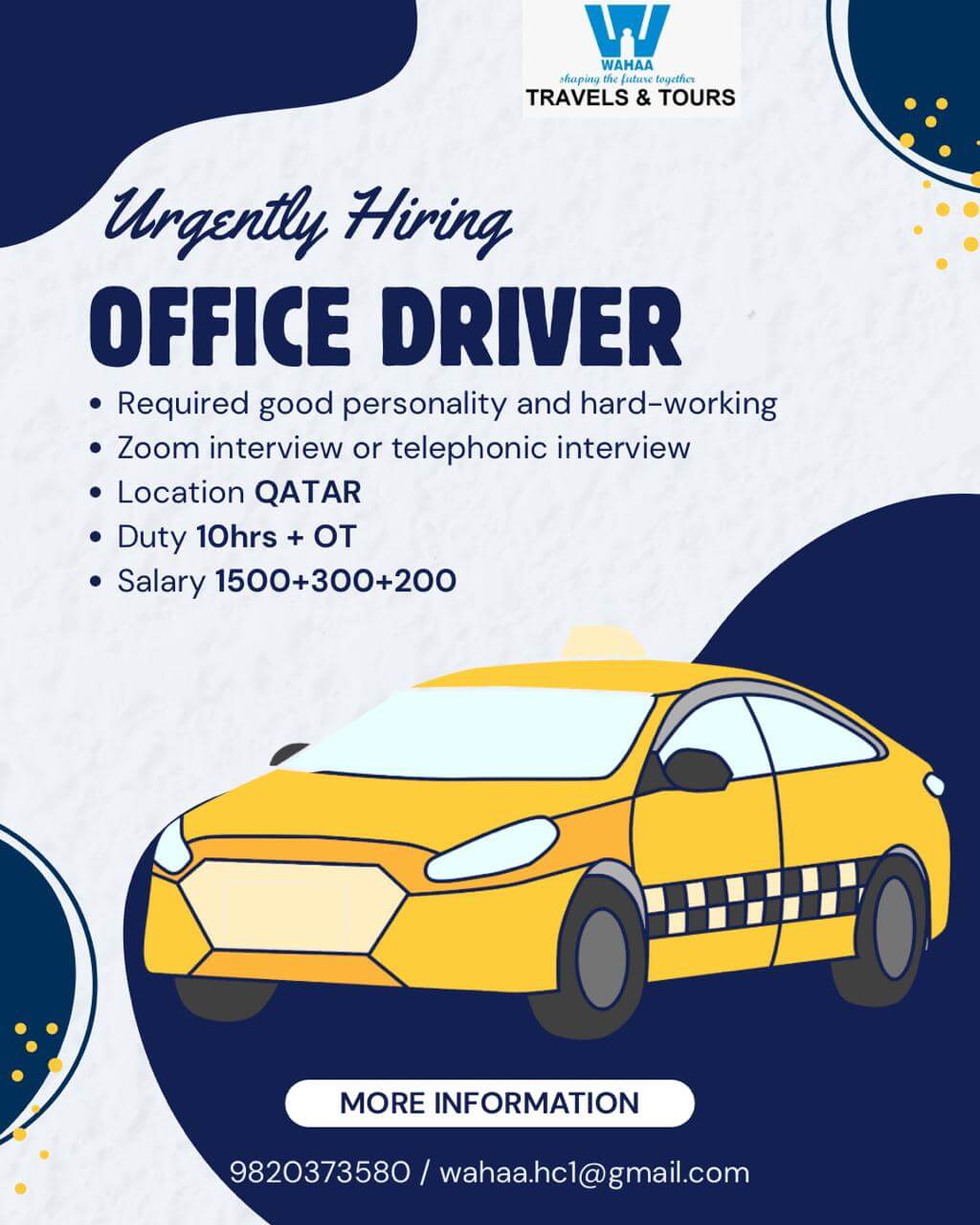 Office Driver/Bus Driver