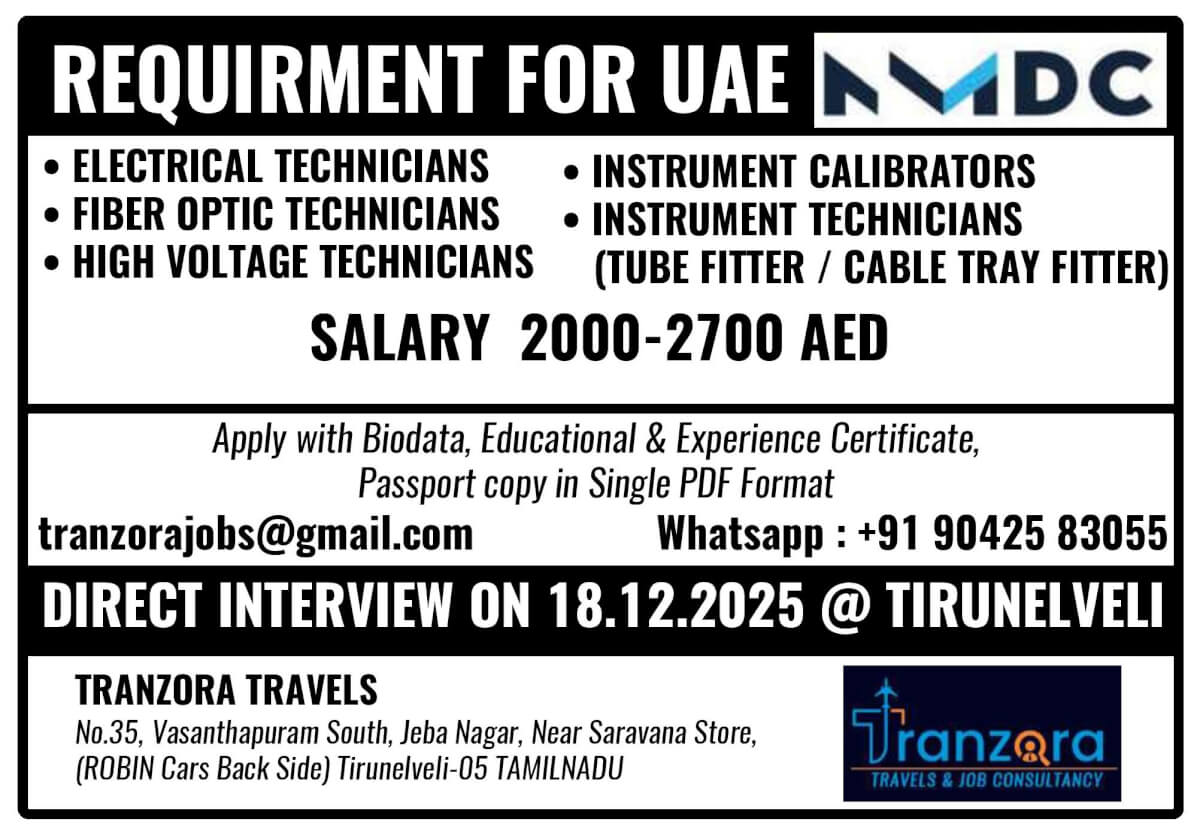 RECRUITMENT FOR UAE