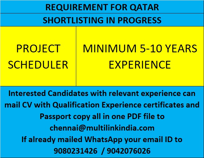 Kitchen Equipment Technician, Project Schedulers, HR & Security, Catering Managers