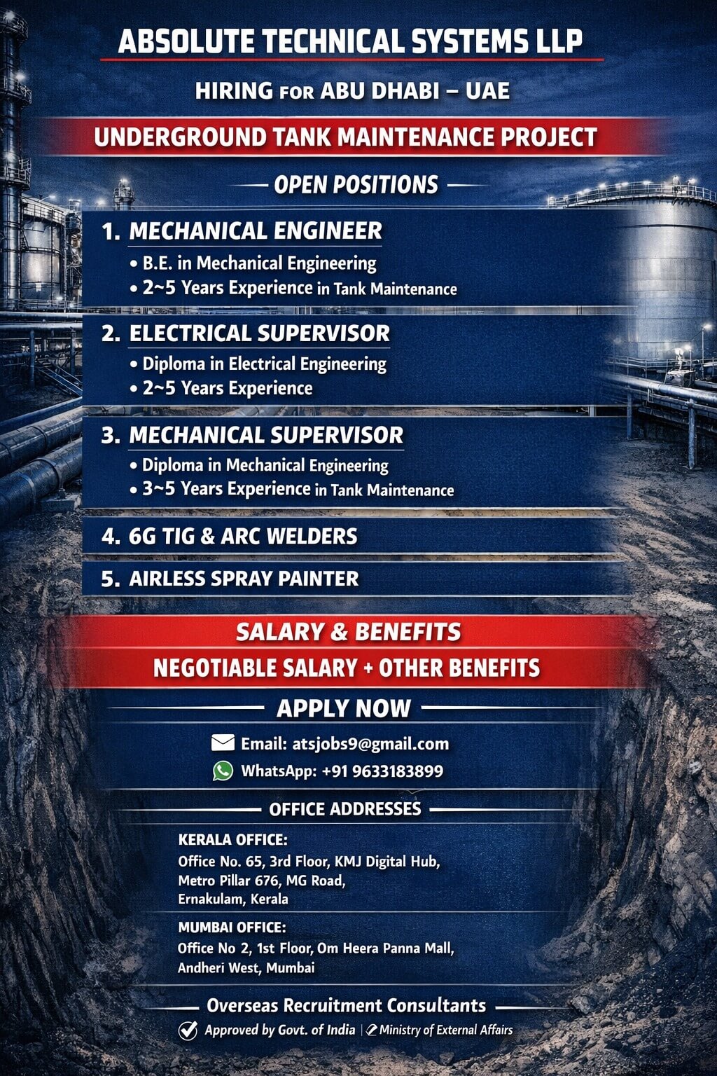 UNDERGROUND TANK MAINTENANCE PROJECT