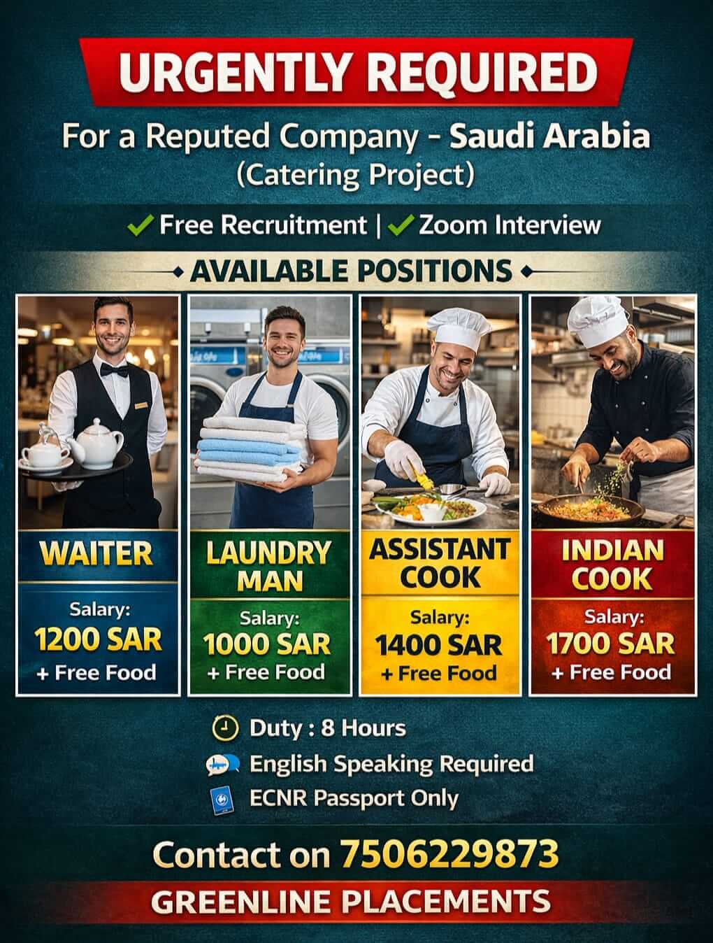 URGENTLY REQUIRED FOR REPUTED CO. KSA