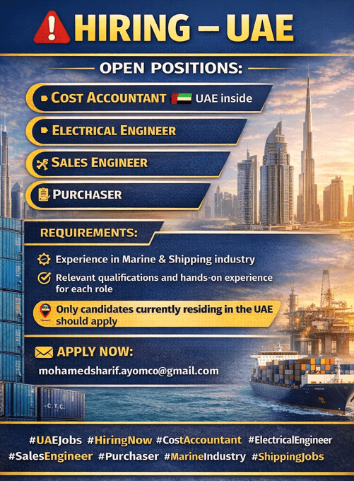 urgently hiring - UAE
